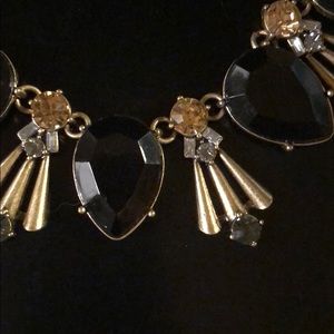 Onyx-citrine necklace.